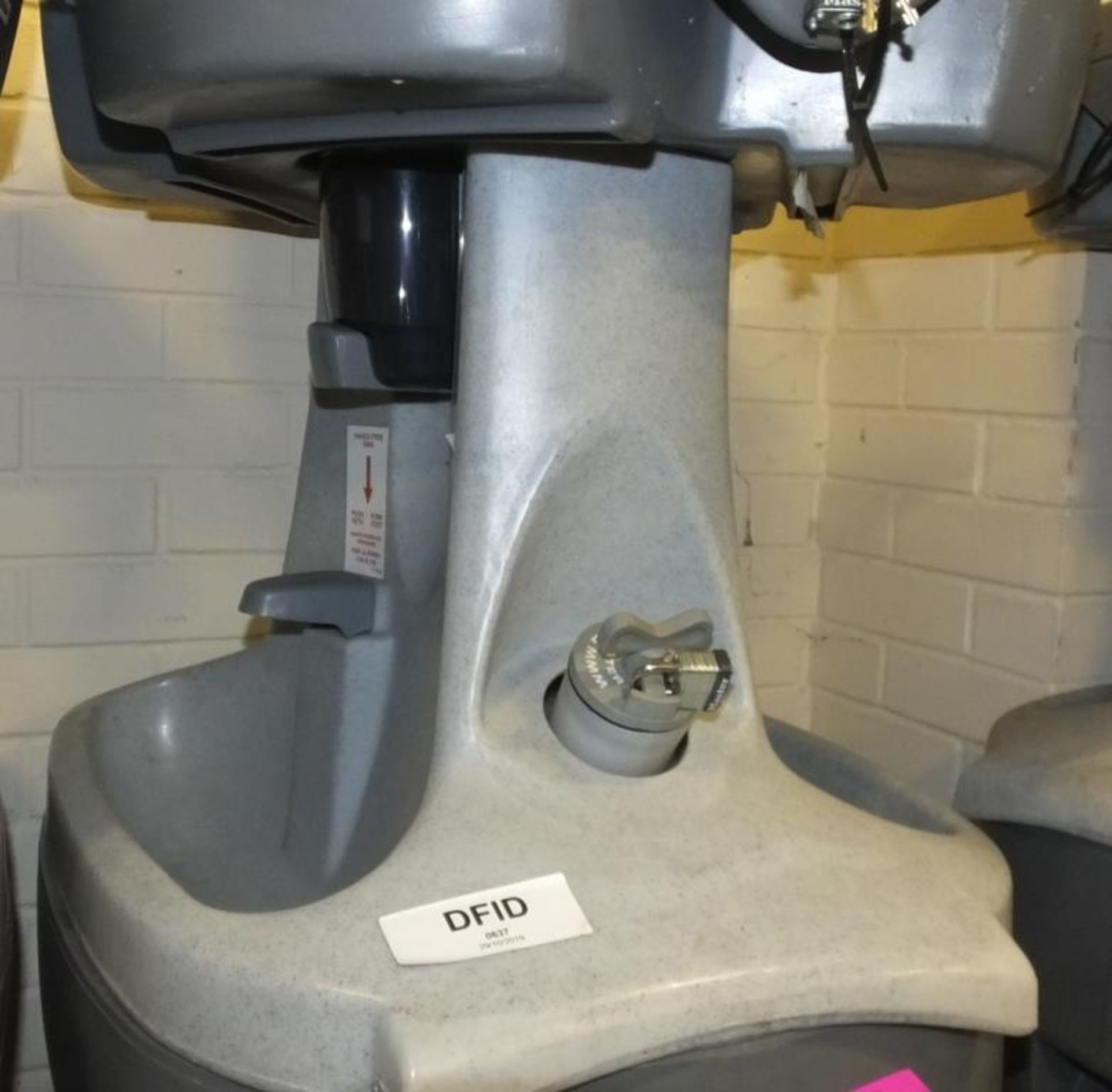 Plastic Hand Wash Station with Soap & Paper Towel Dispenser - Image 2 of 2