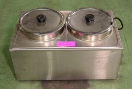 2 Pan Bain Marie.