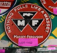 Massey-Ferguson Cast Sign.