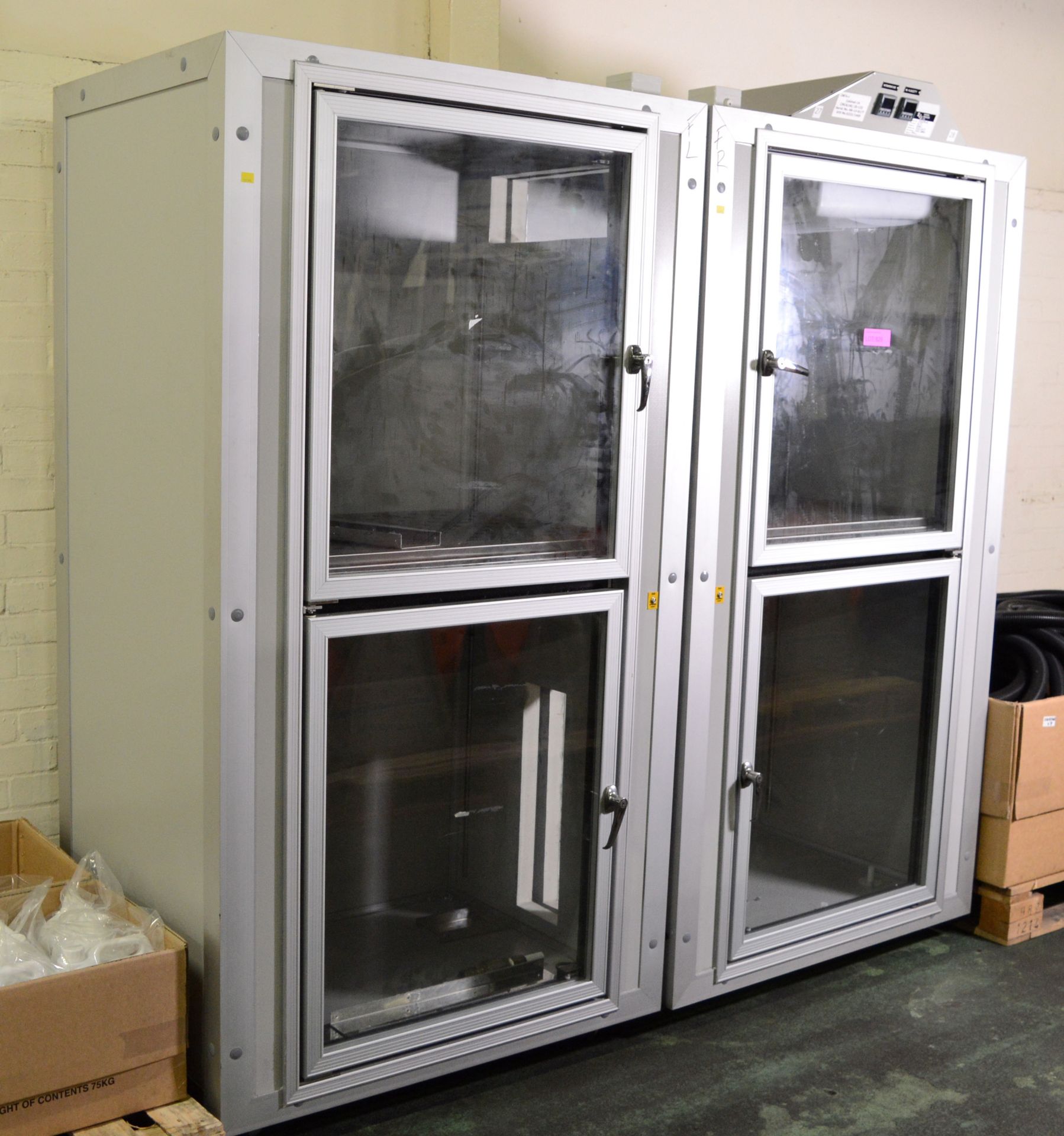 Weiss Nitrogen Cabinet in 2 Sections each H2200 x D750 x W1300mm.