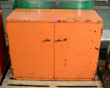 Steel Cabinet W1000 x D400 x H760mm.