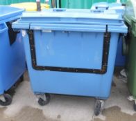 Large Mobile Recycle Bin Blue