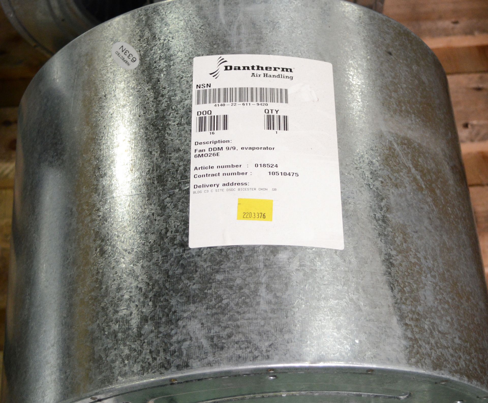 4x Dantherm DDm 9/9 Centrifugal Fans. - Image 2 of 2