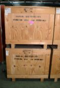 2x Wooden Crates W1000 x D790 x H860mm.