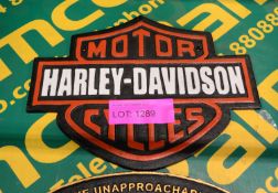 Harley Davidson Cast Sign.