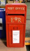 Large Replica Red Postbox.