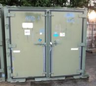 4 Door Storage Container - W 2700 x W 2250 x H 2300