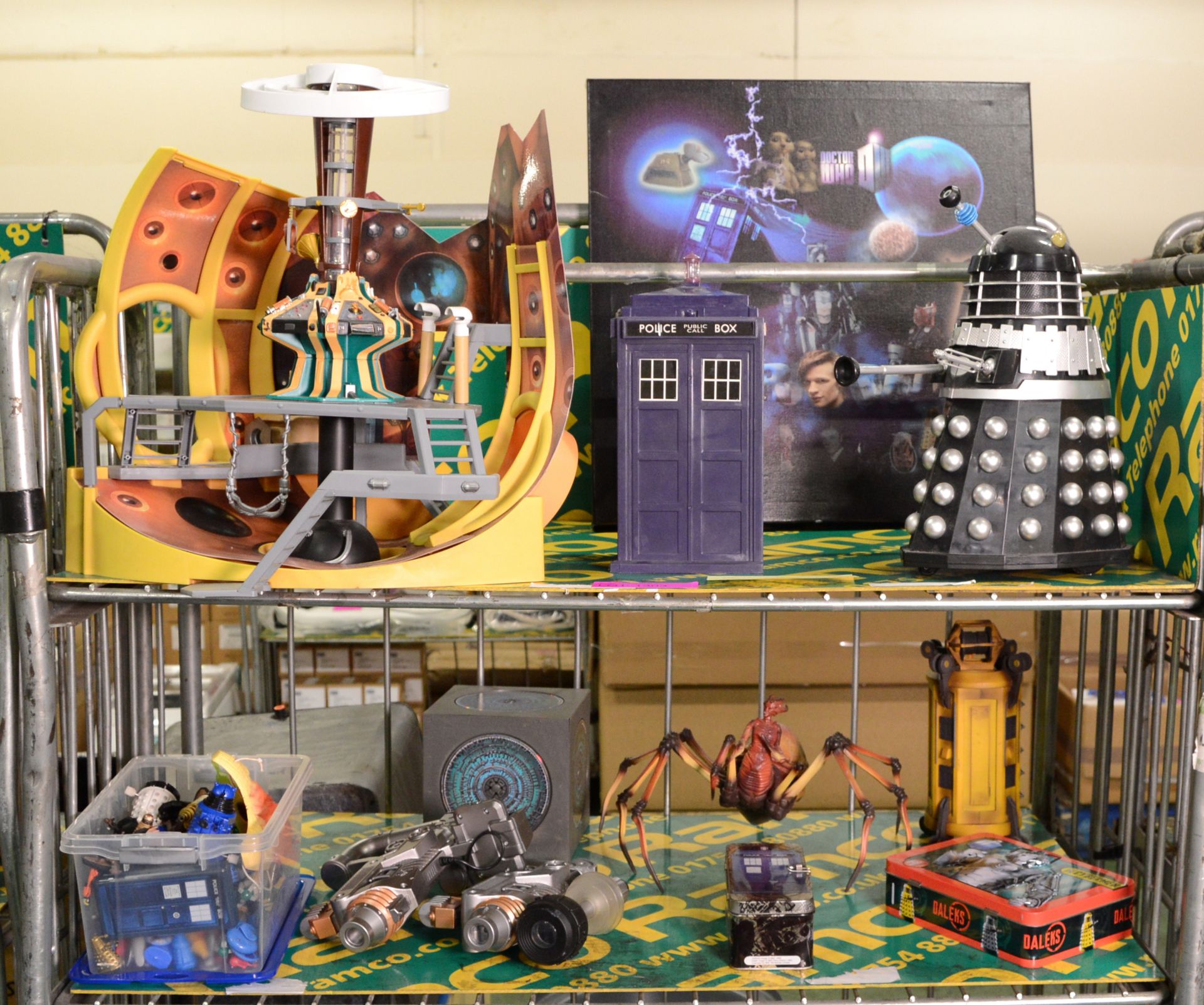 Dr Who Dalek, TARDIS, Figures, Canvas & Toy Guns.