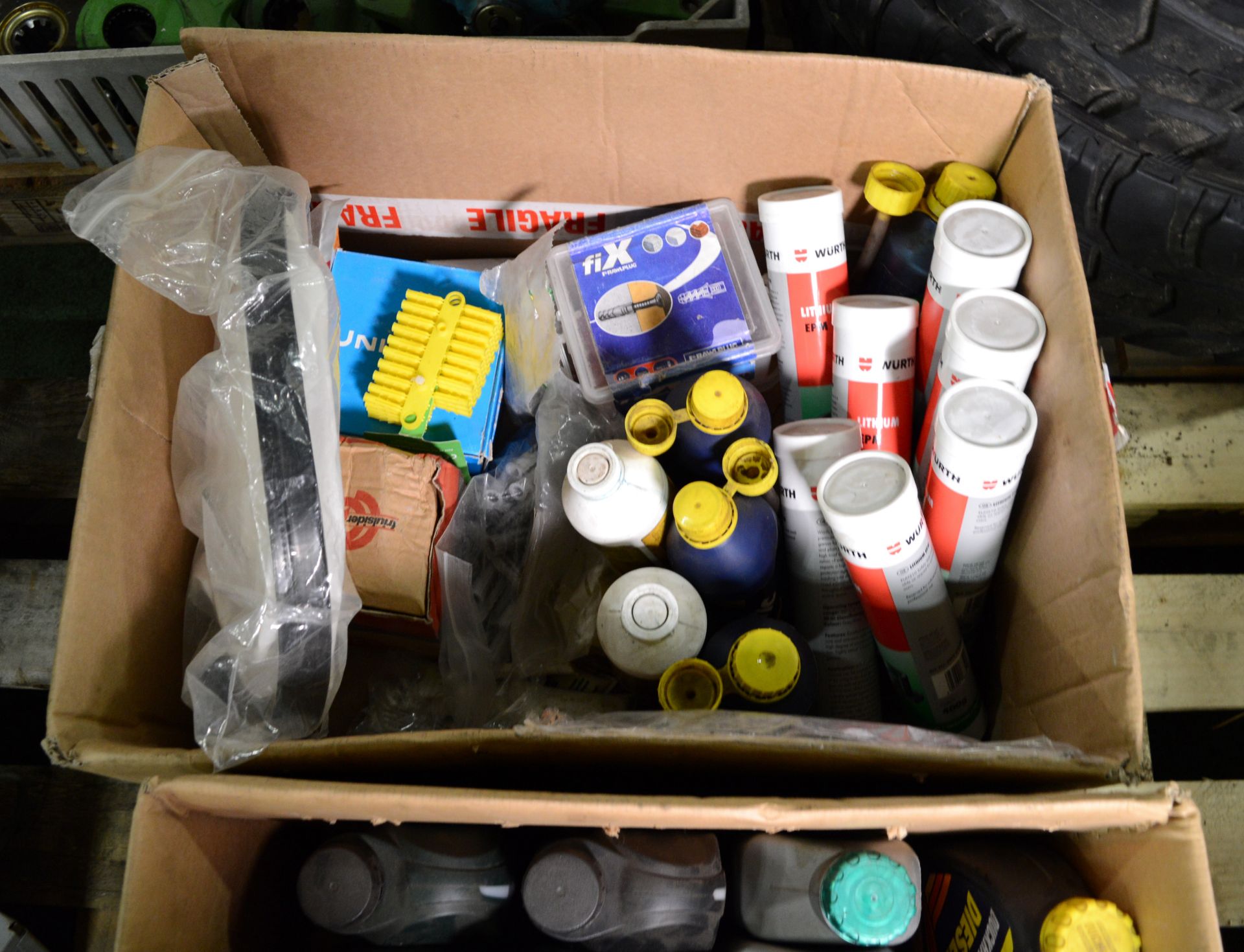 3x Boxes of Garage Consumables inc Oil & Grease. - Image 2 of 4