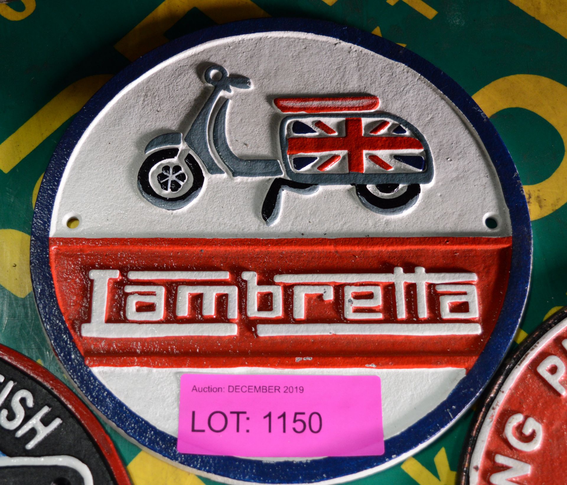 Lambretta Cast Sign.