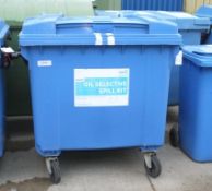 Large Mobile Recycle Bin Blue