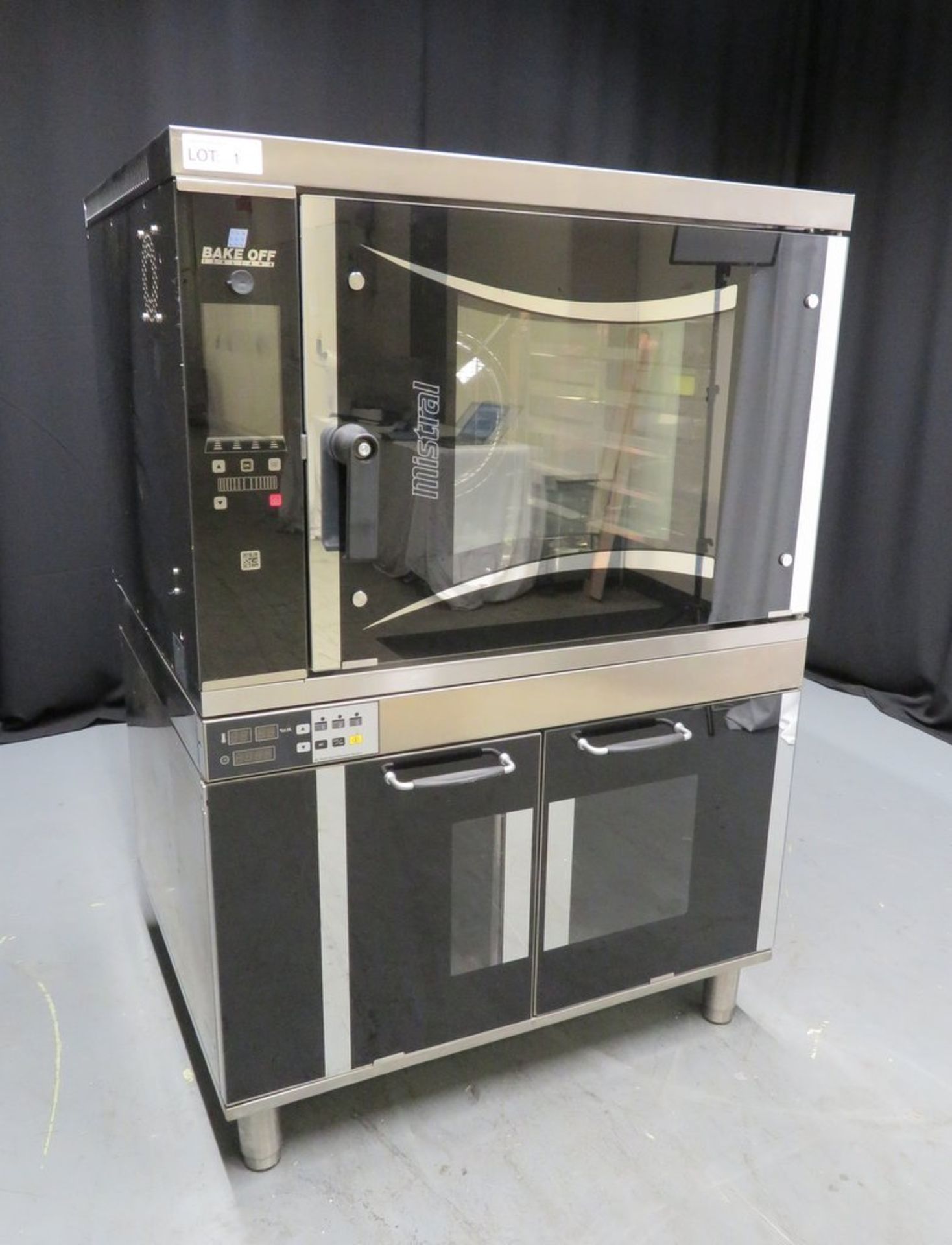 Bake Off Italiana Mistral 6TTR gas convection oven with touchscreen control & Levit TTR05 prover