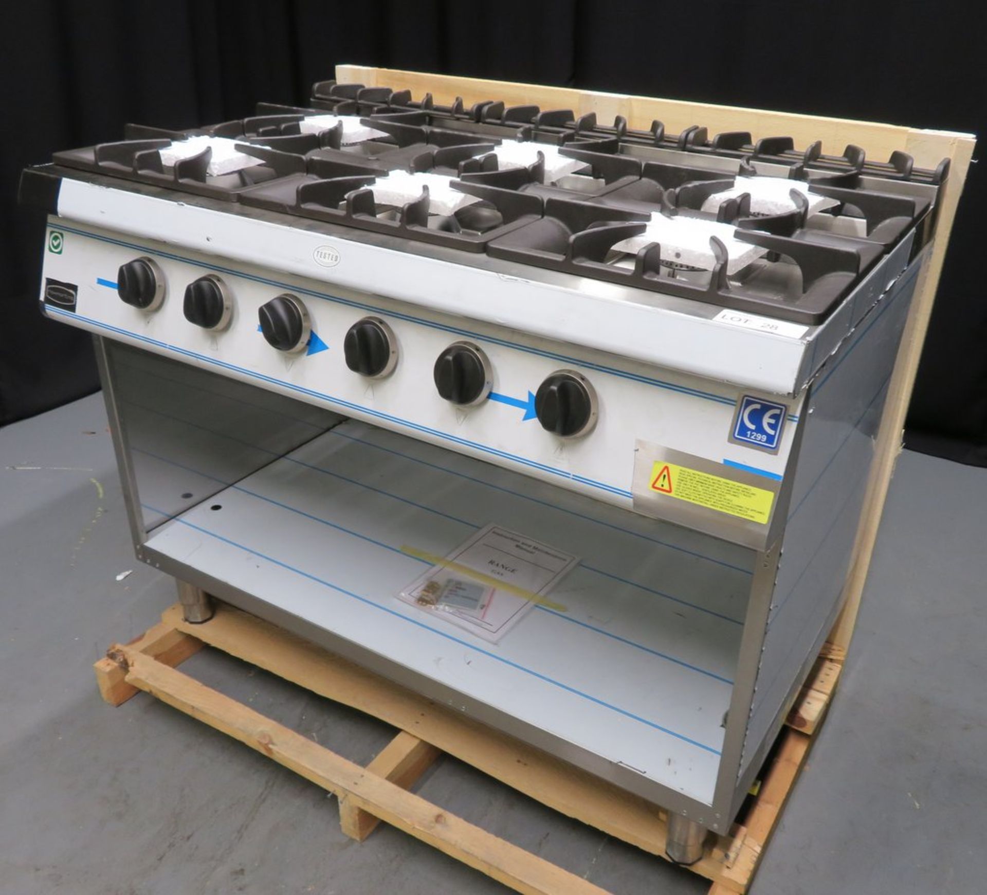 Heavy duty 6 burner boiling top, model G7K201G, gas, brand new & boxed - Image 3 of 10