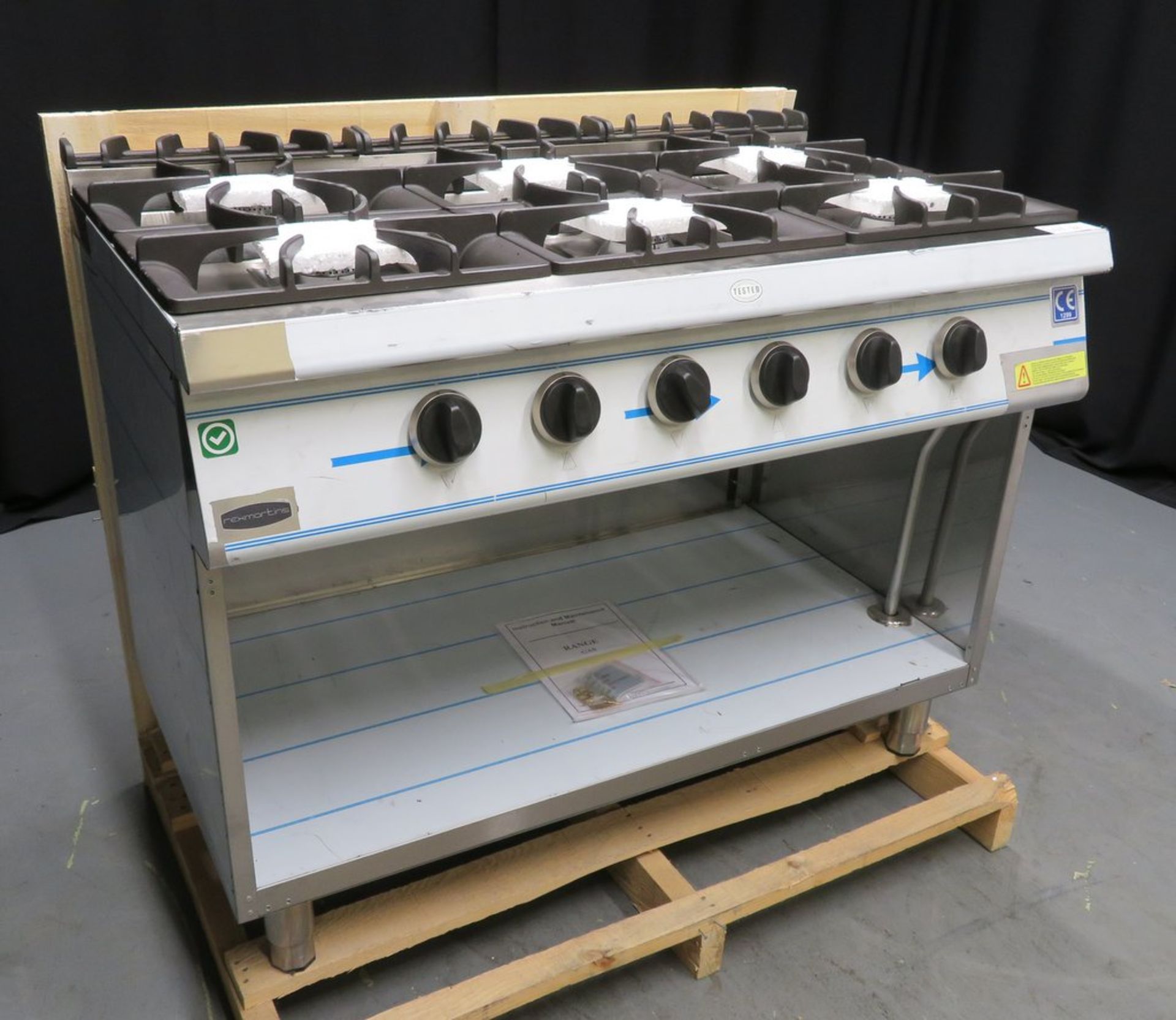 Heavy duty 6 burner boiling top, model G7K201G, gas, brand new & boxed