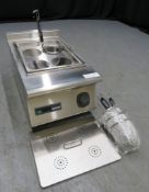 Heavy duty countertop pasta / noodle cooker, model RDE-S-4A, 1 phase, brand new & boxed