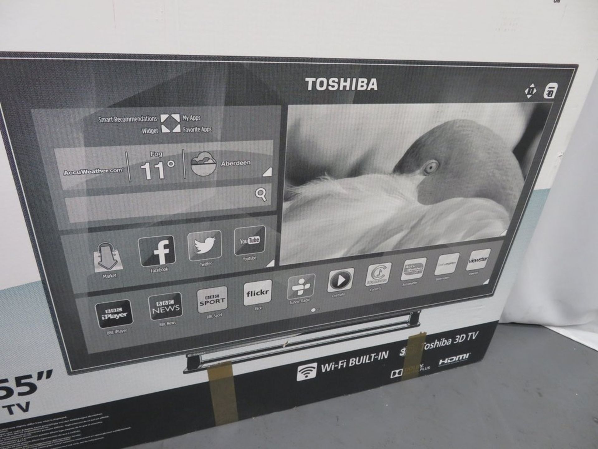 Toshiba 55" Ultra HD LED Smart Television. Model: 55U7653DB. - Image 14 of 15