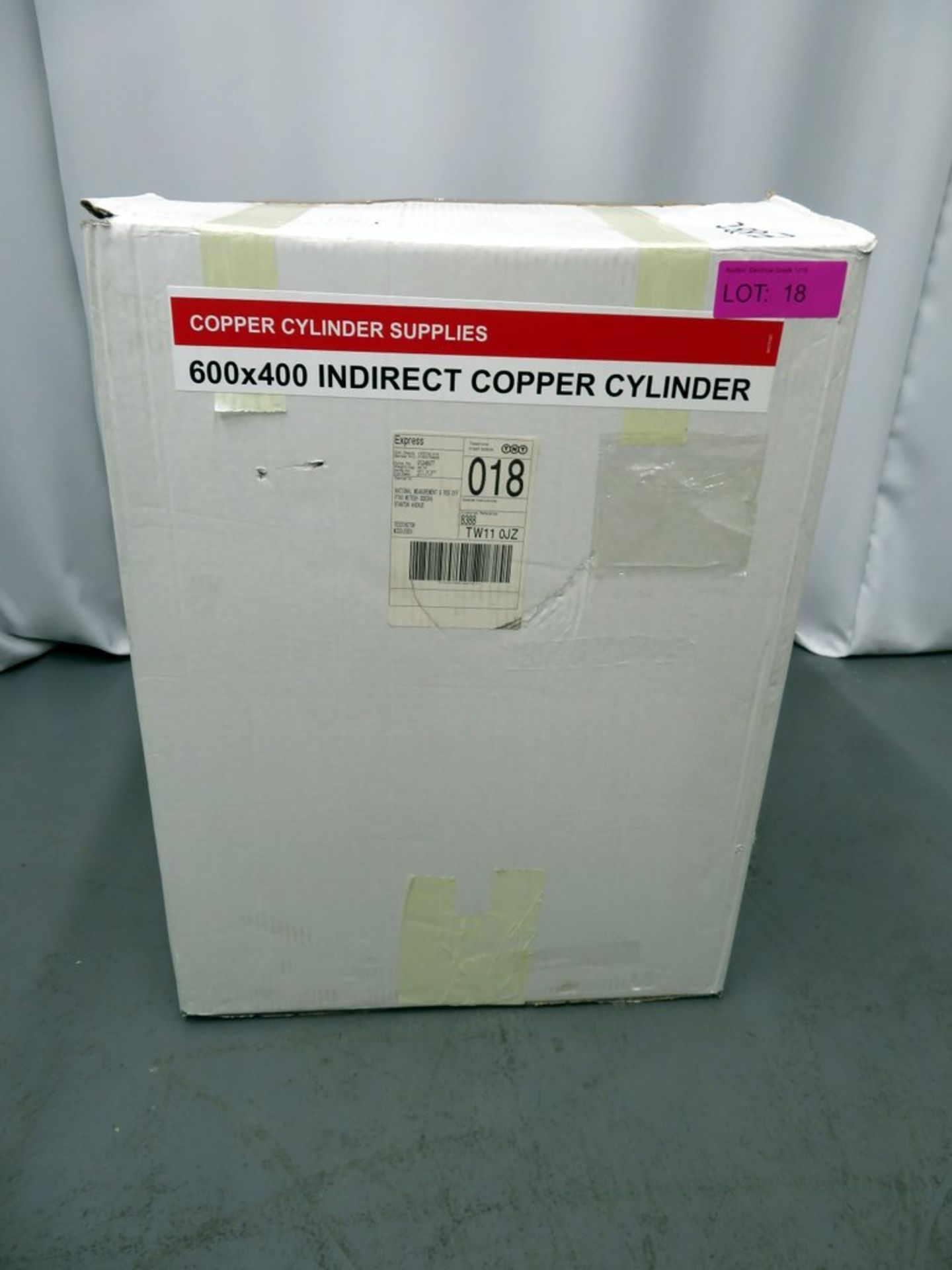 Indirect Copper Cylinder Hot Water Tank. 600 x 400. 60L Capacity. - Image 7 of 7