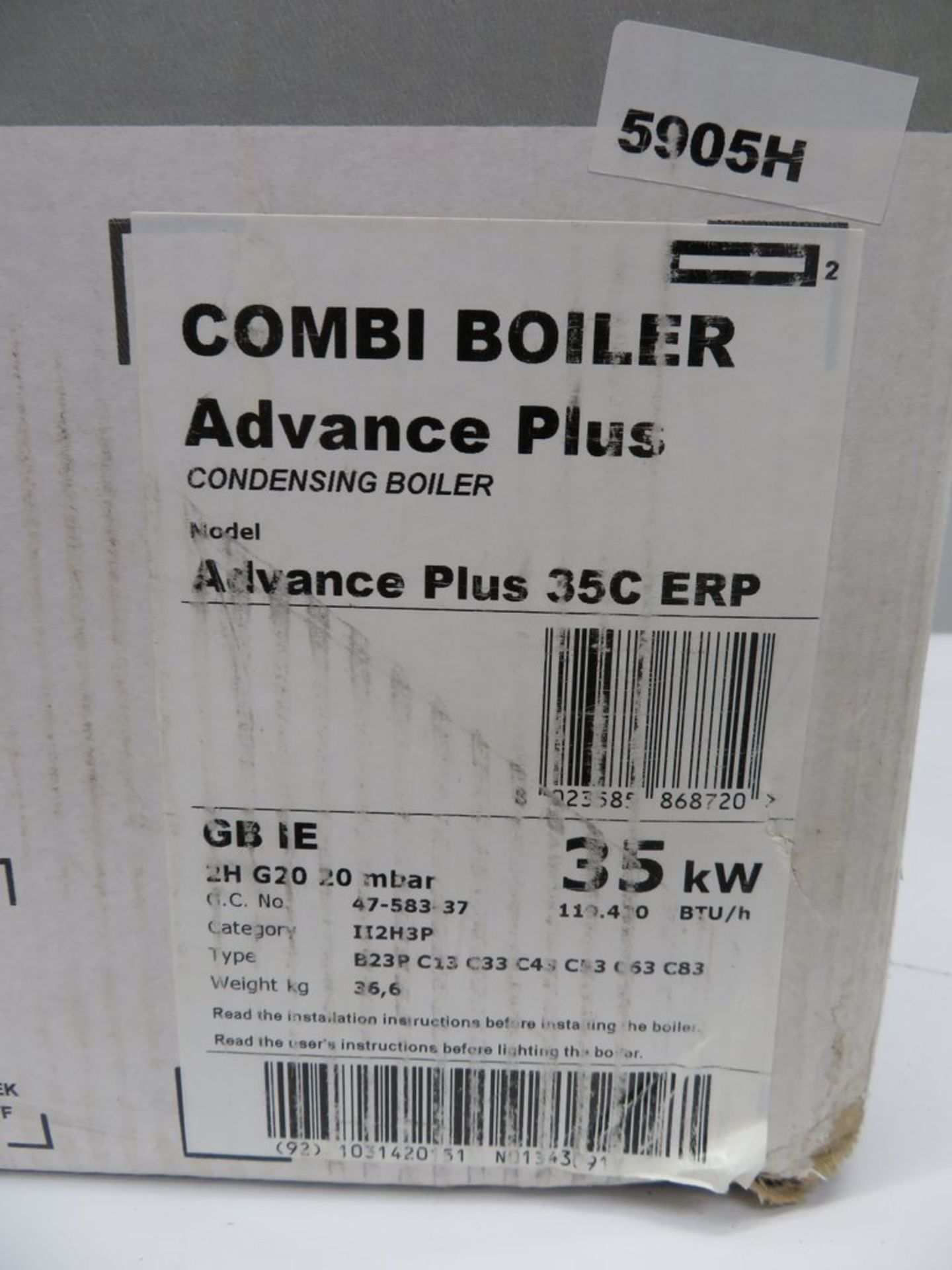 Biasi 35Kw Combi Boiler. Model: Advance Plus 35C ERP. - Image 12 of 12