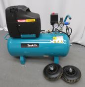 Makita 50 Litre Electrical Air Compressor. Model: AC1350. 230v.