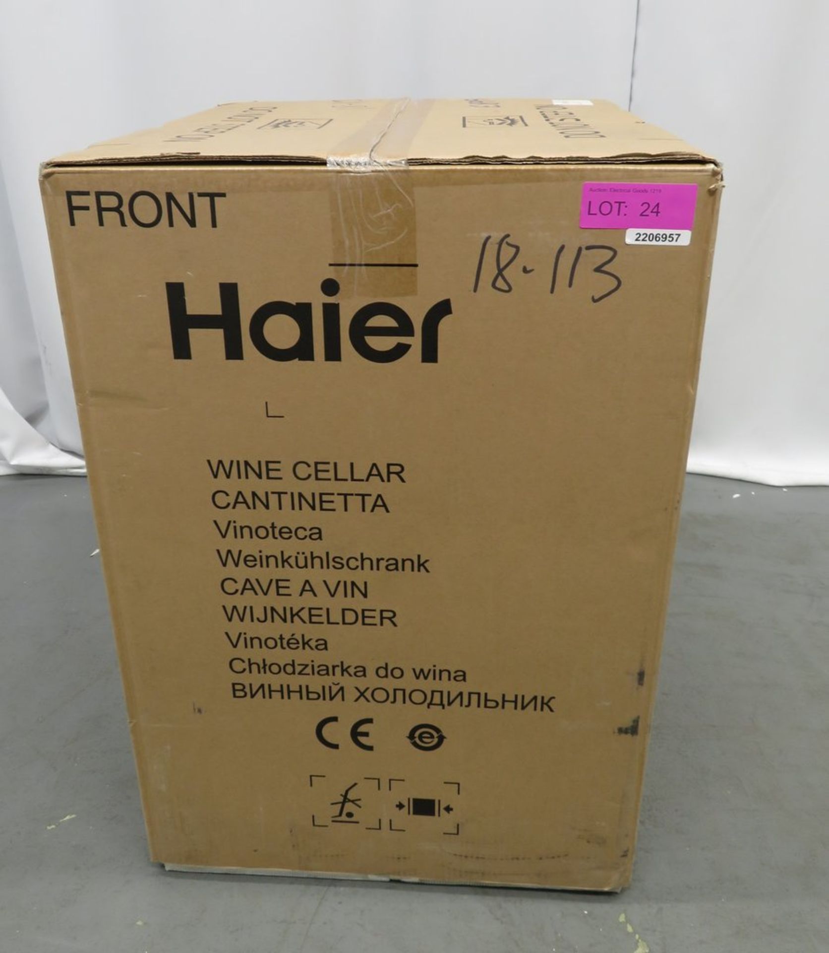 Haier 25 Bottle Under Worktop Wine Cooler. Model: WS25GA. 220-240v. - Image 11 of 12