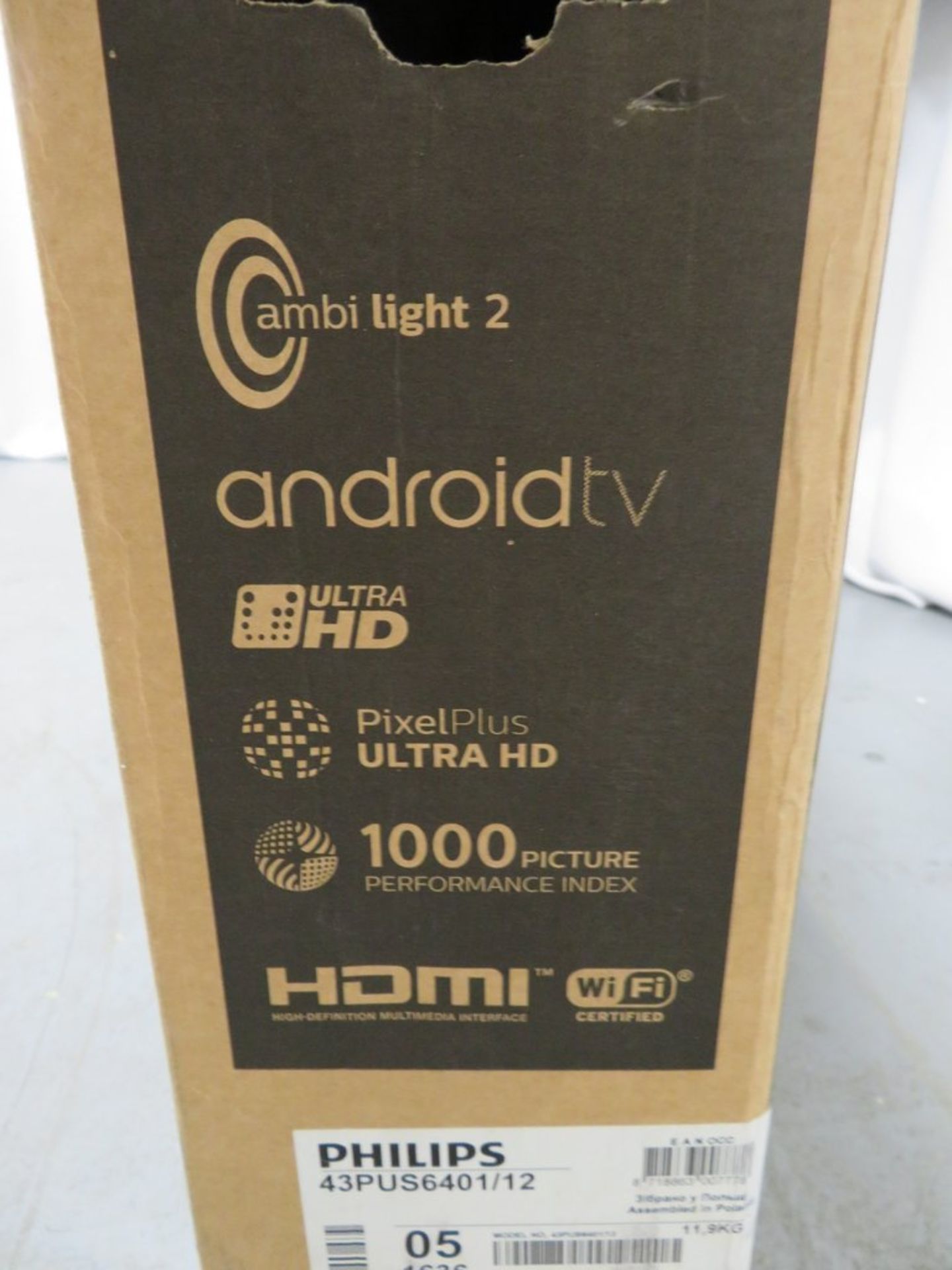 Philips 43" Ultra HD Android Television. Model: 6400 Series 43PUS6401. - Image 14 of 15