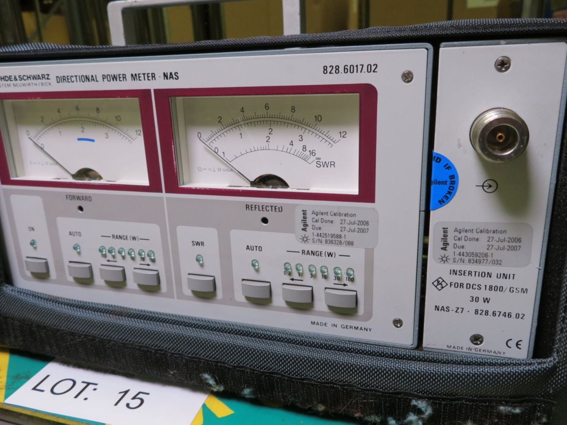 Rohde & Schwartz Directional Power Meter NAS 828.6017.02 - Image 2 of 2