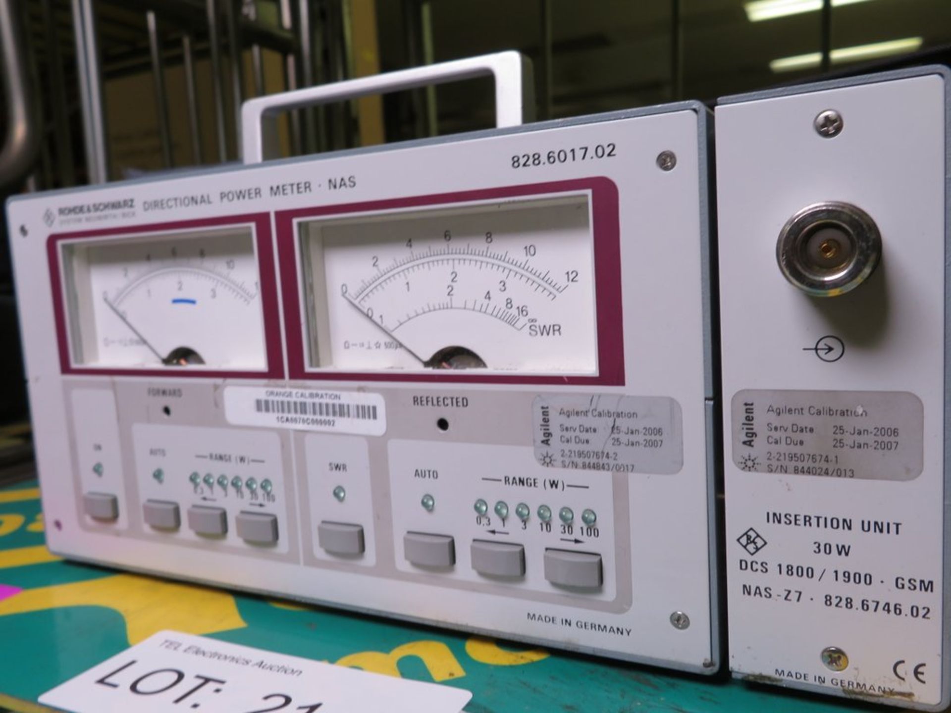 Rohde & Schwartz Directional Power Meter NAS 828.6017.02 - Image 2 of 2