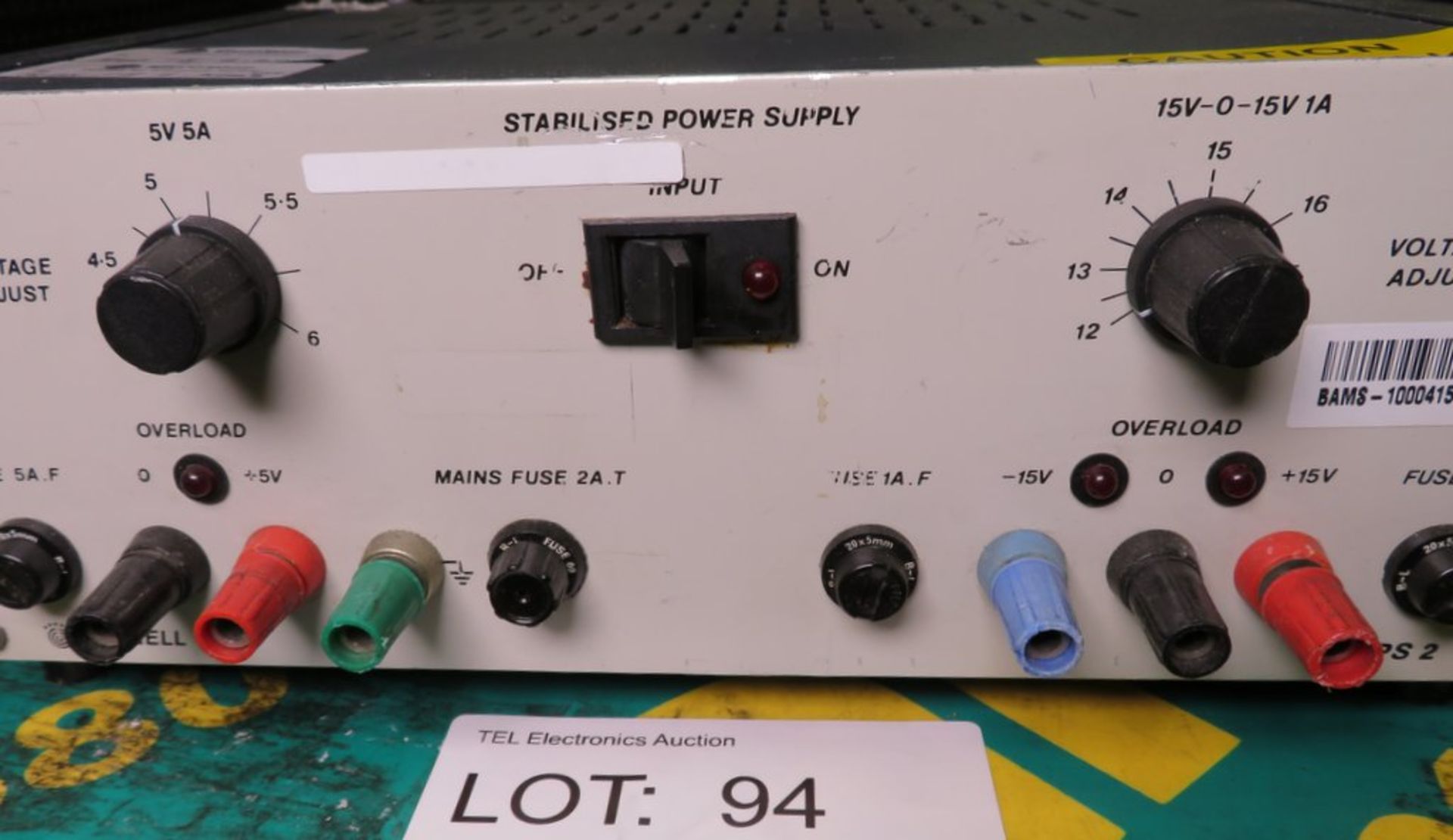 Farnell TOPS2 Stabilised Power Supply - Image 3 of 3
