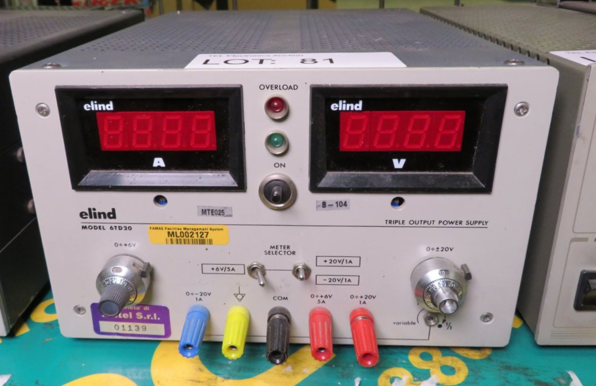 Elind 6TD20 Triple Output Power Supply