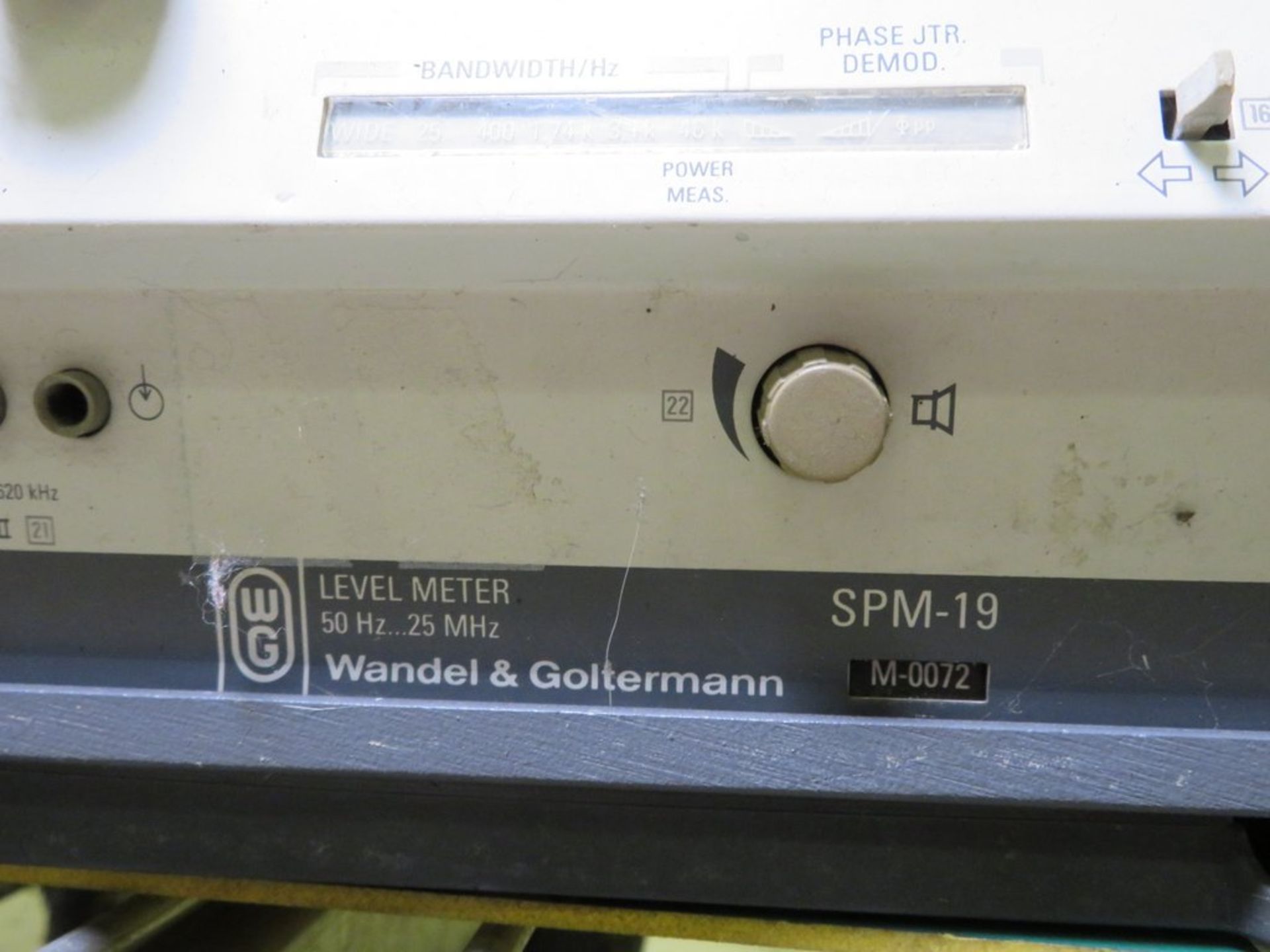 Wandel & Goltermann Level Meter 50hz - 25mhz SPM-19 - Image 3 of 3