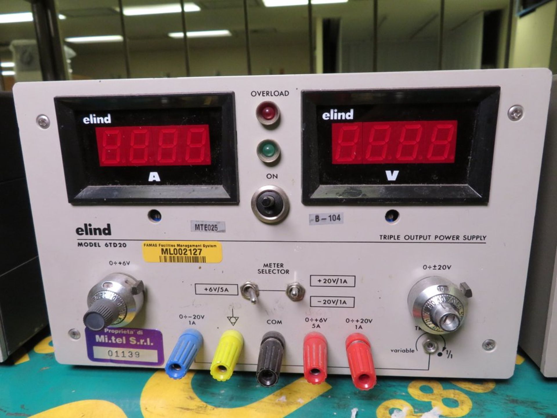 Elind 6TD20 Triple Output Power Supply - Image 3 of 3