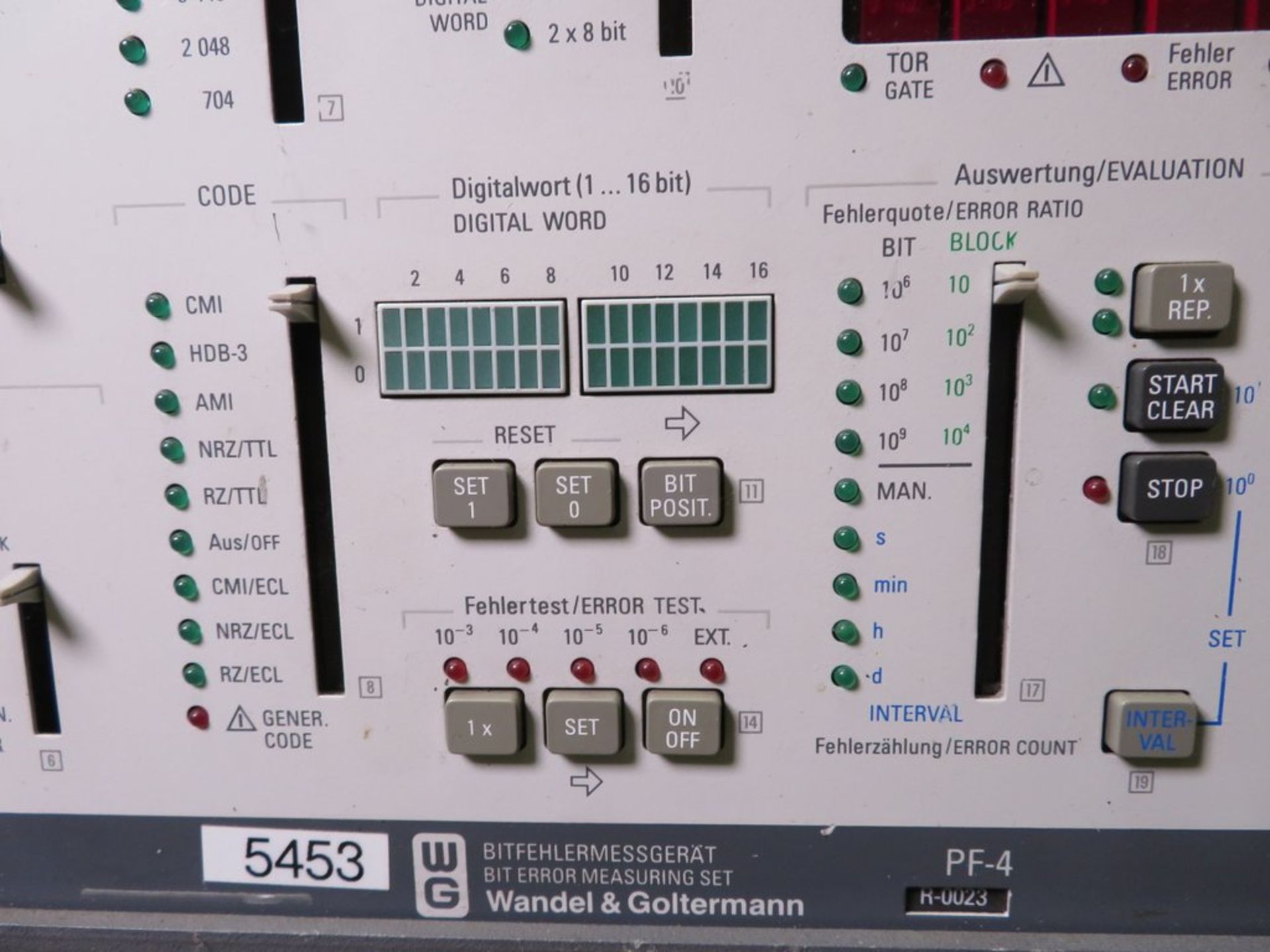 Wandel & Goltermann Bit Error Measuring Set PF-4 - Image 3 of 3