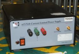 New Focus 15V Current Limited Power Supply