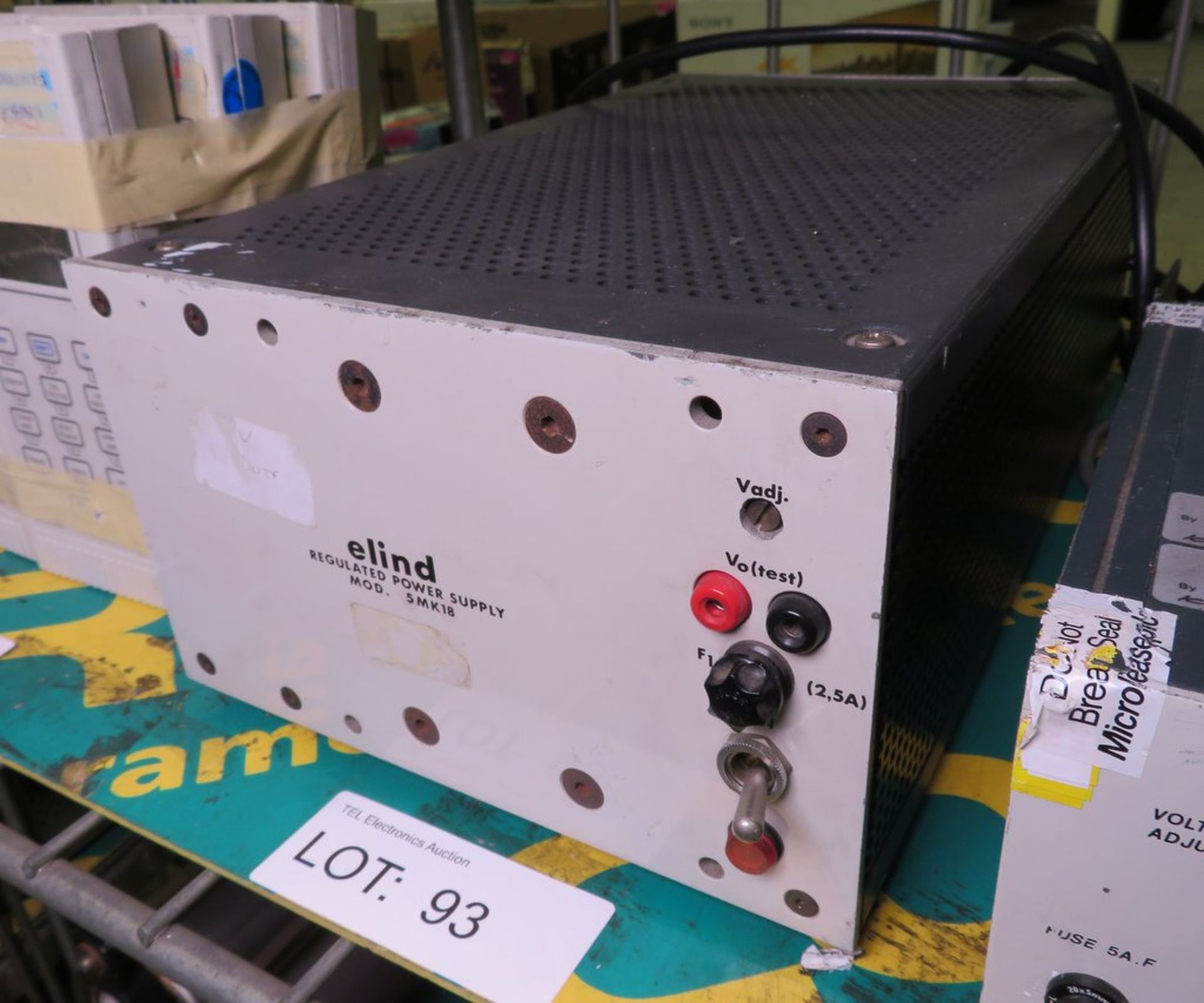 Elind Regulated Power Supply model - 5MK18 - Image 2 of 2