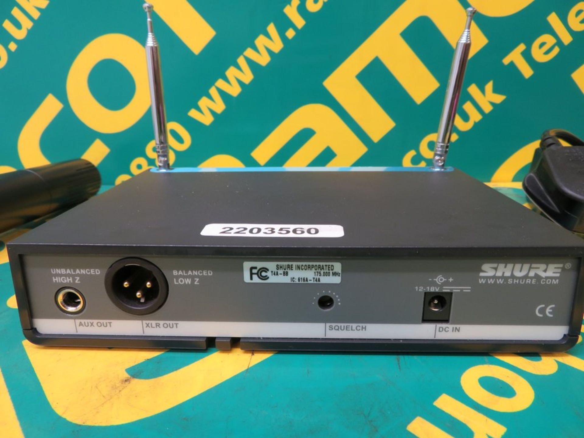 Shure SM58 Microphone With T4A-BB Receiver 175.000Mhz. - Image 6 of 6