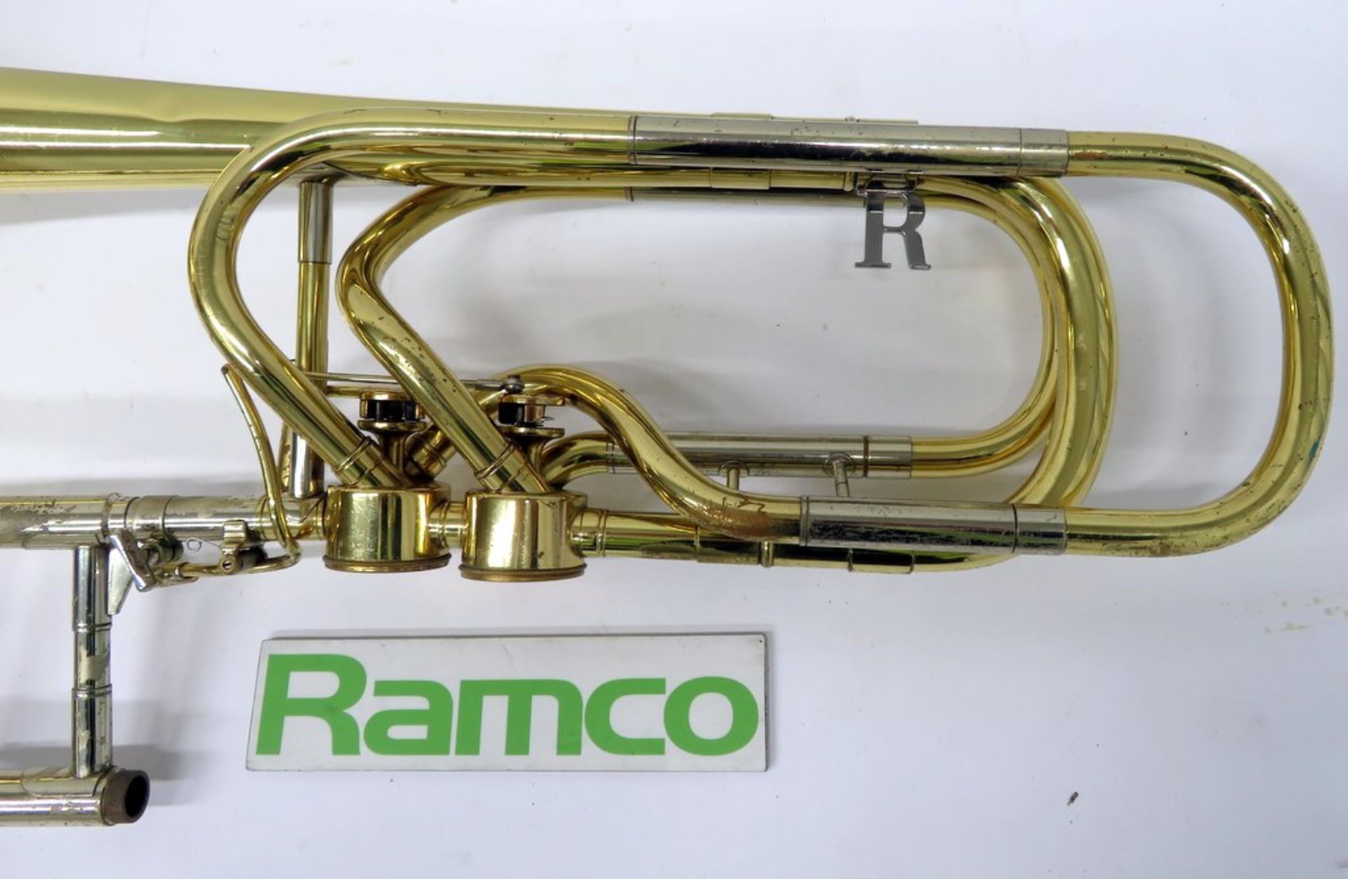 Rene Hagmann Bass Trombone Complete With Case. - Image 4 of 16