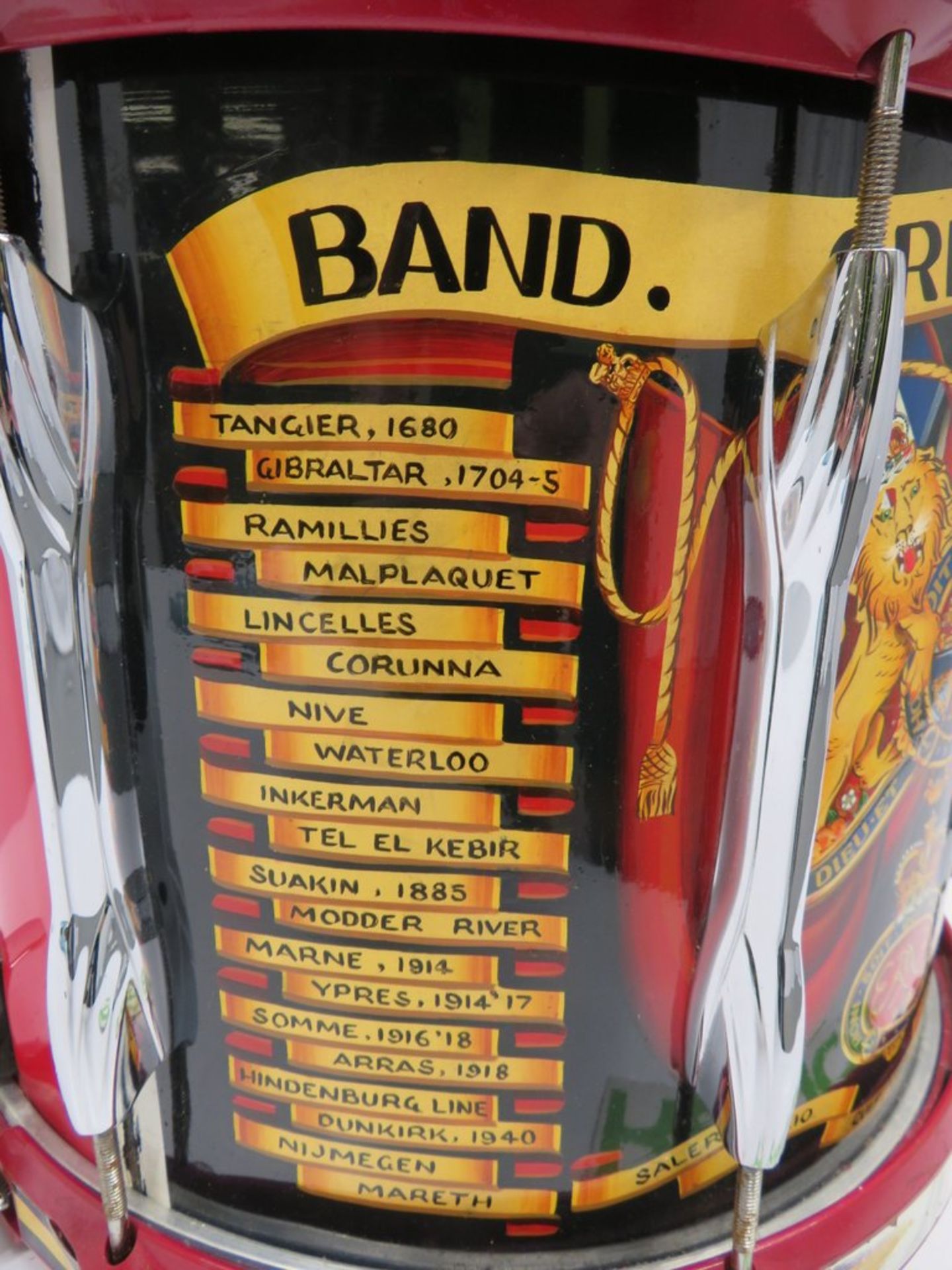 Grenadier Guards Premier Side Marching Snare Drum. - Image 5 of 12