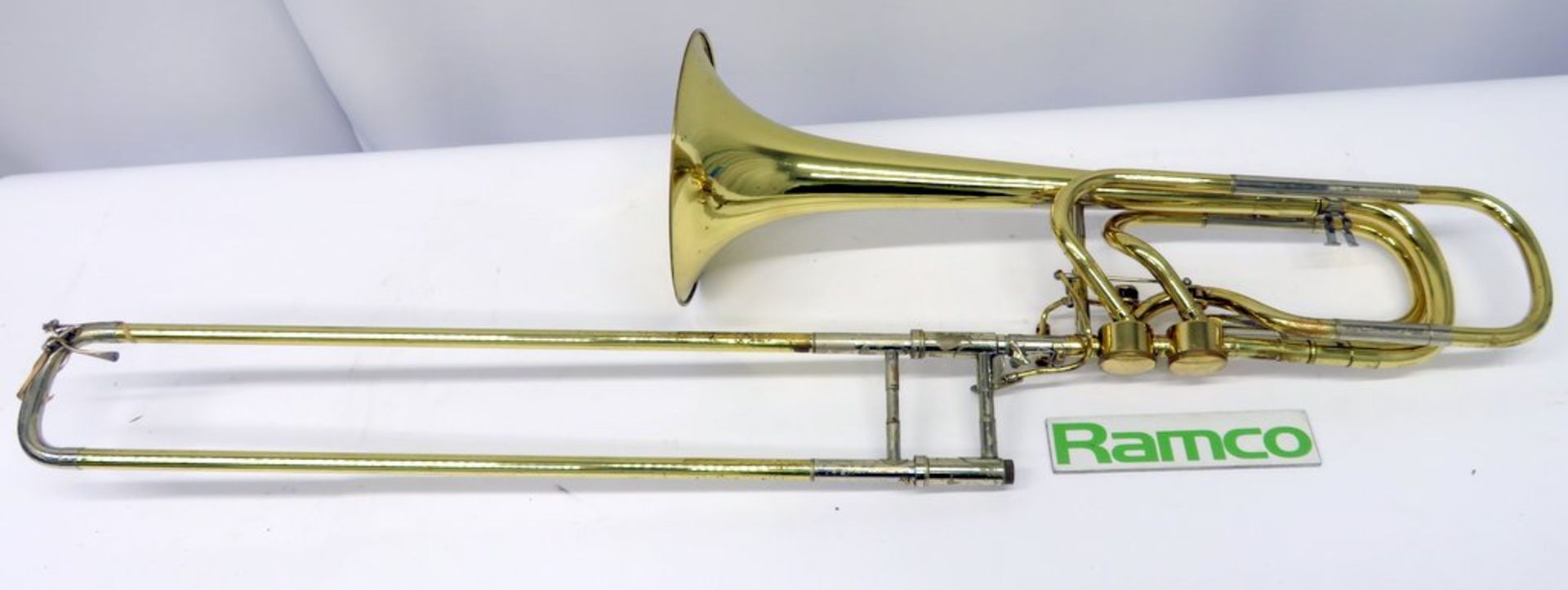 Rene Hagmann Bass Trombone Complete With Case. - Image 3 of 16