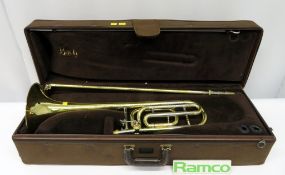 Stradivarius 42 Tenor Trombone Complete With Case.