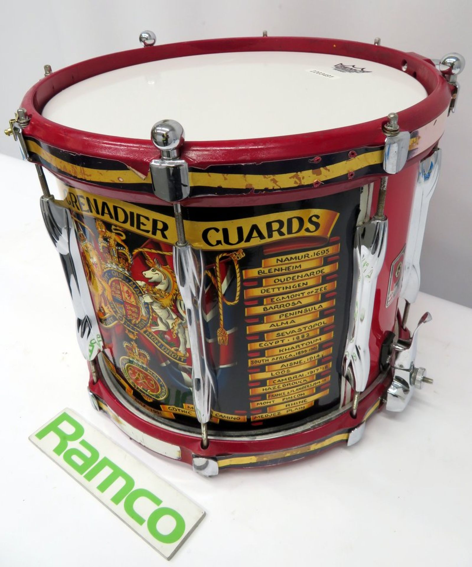 Grenadier Guards Premier Side Marching Snare Drum. - Image 3 of 12