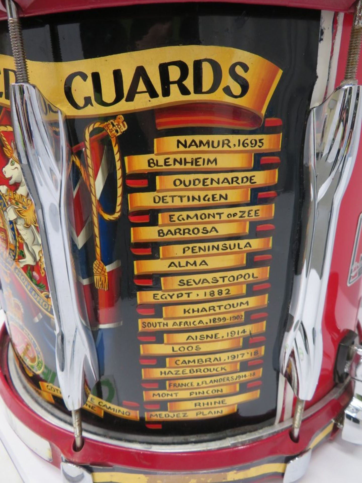 Grenadier Guards Premier Side Marching Snare Drum. - Image 8 of 12