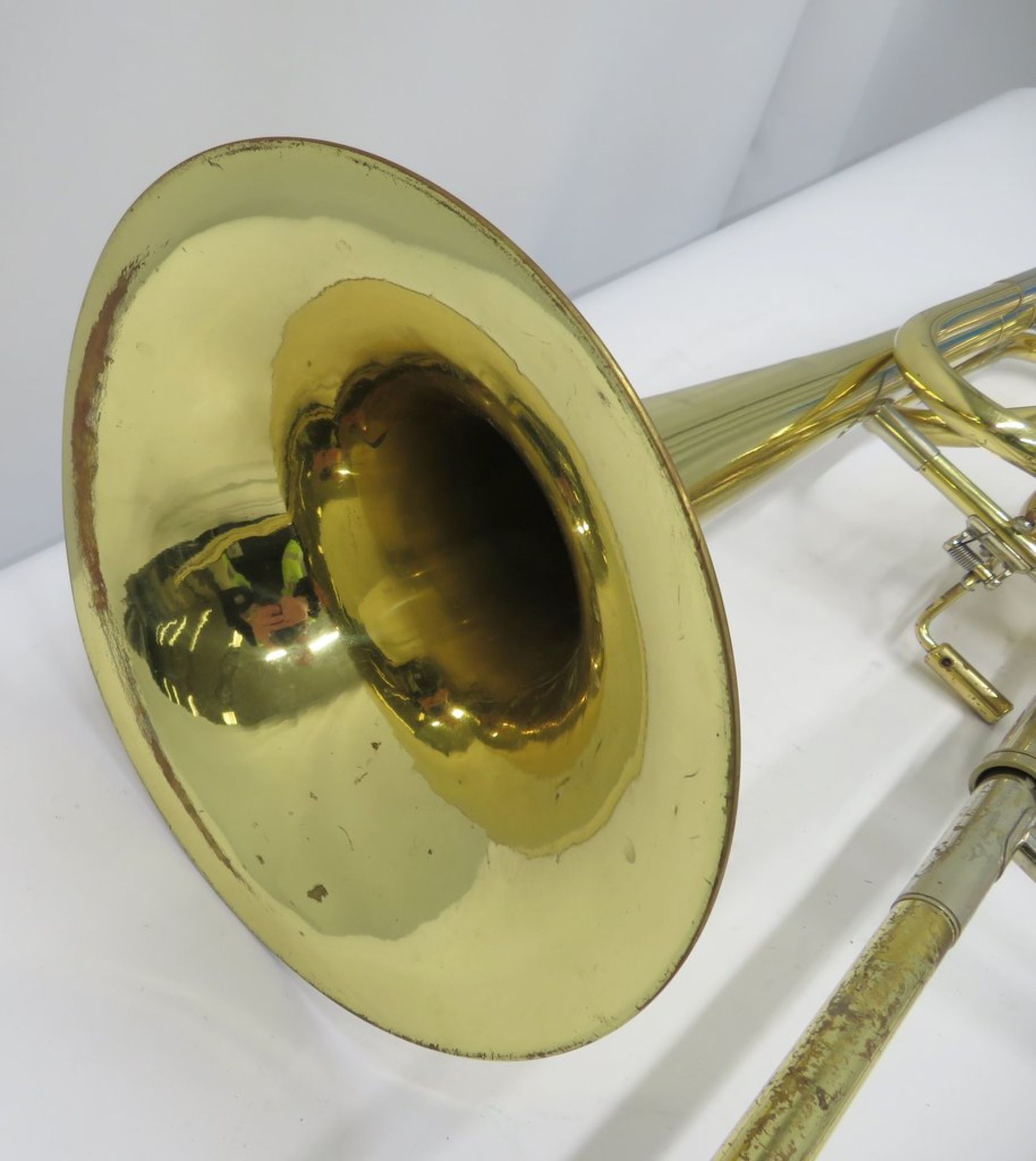 Rene Hagmann Bass Trombone Complete With Case. - Image 8 of 16