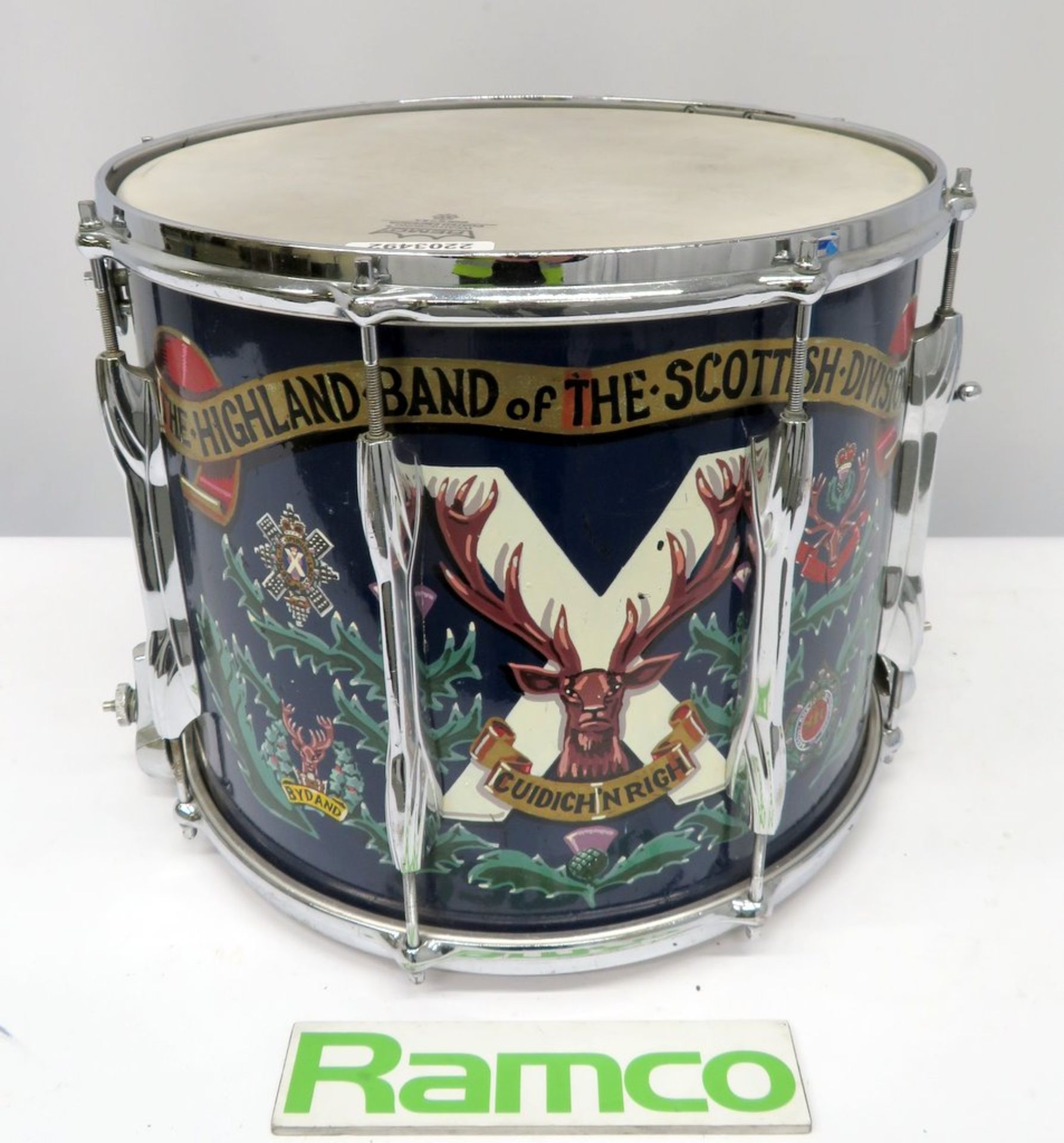 Scottish Highland Division Premier Side Marching Snare Drum.