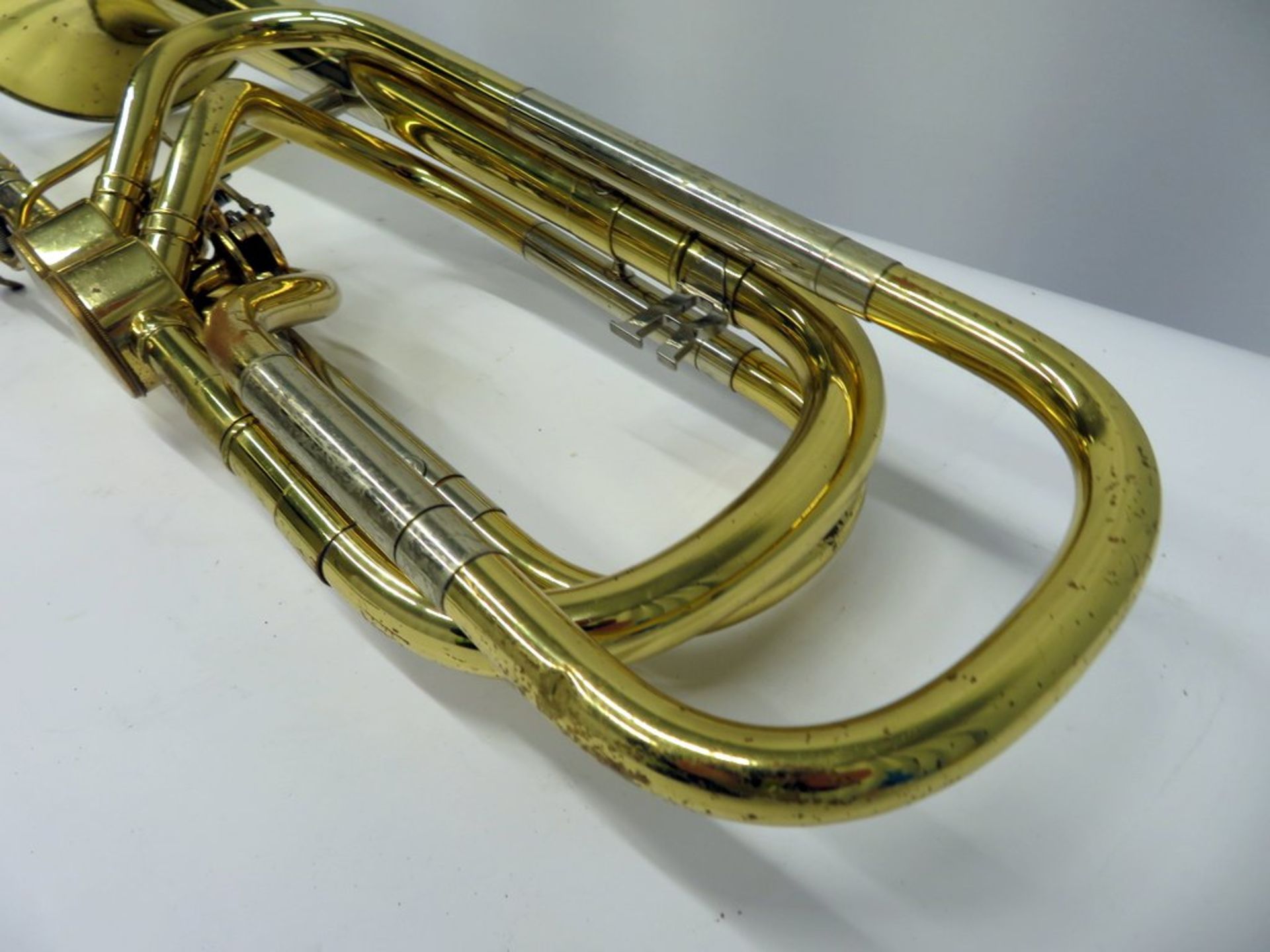 Rene Hagmann Bass Trombone Complete With Case. - Image 11 of 16