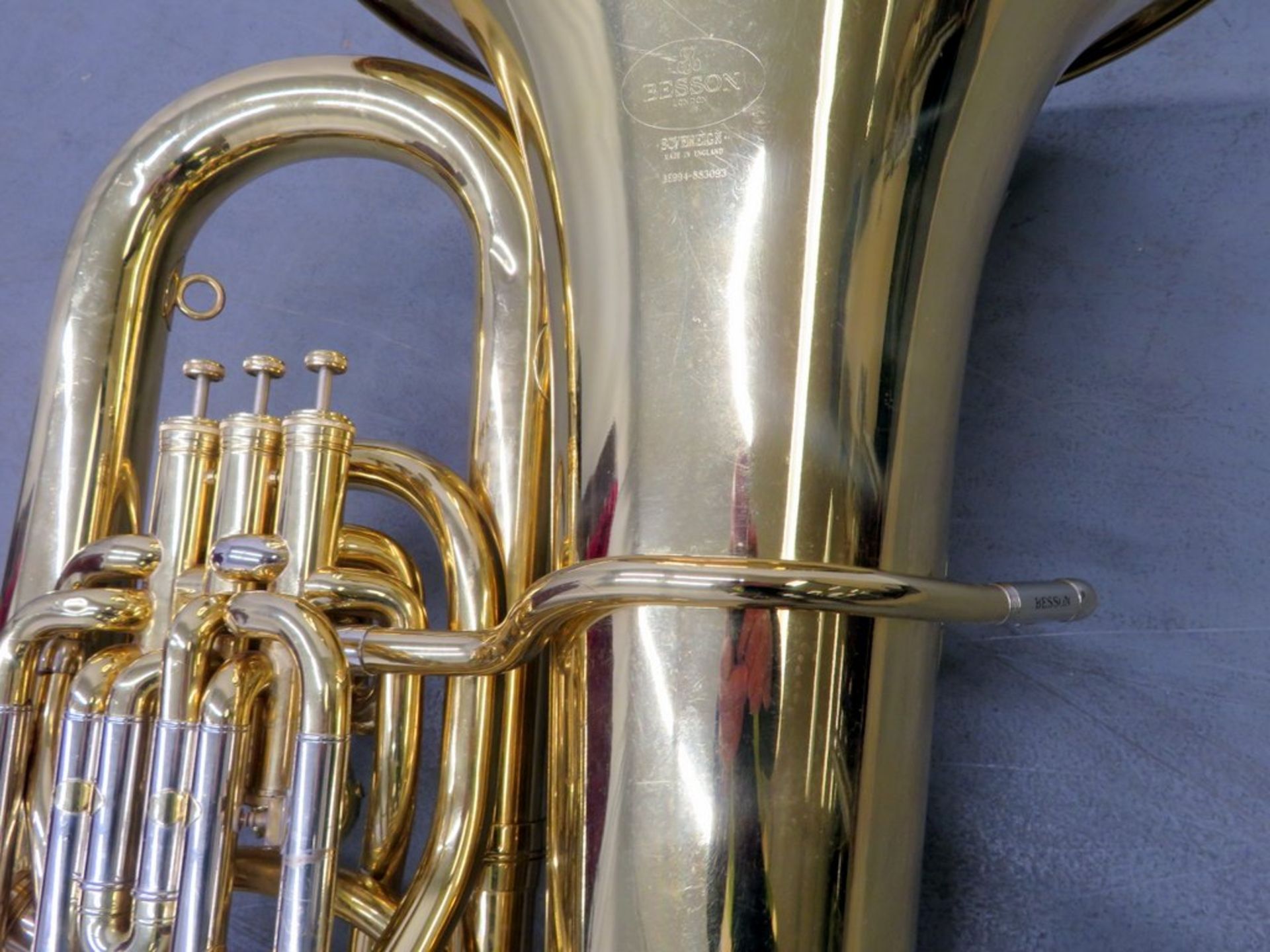 Besson BE994 Sovereign Bass Upright Tuba Complete With Case. - Image 20 of 23