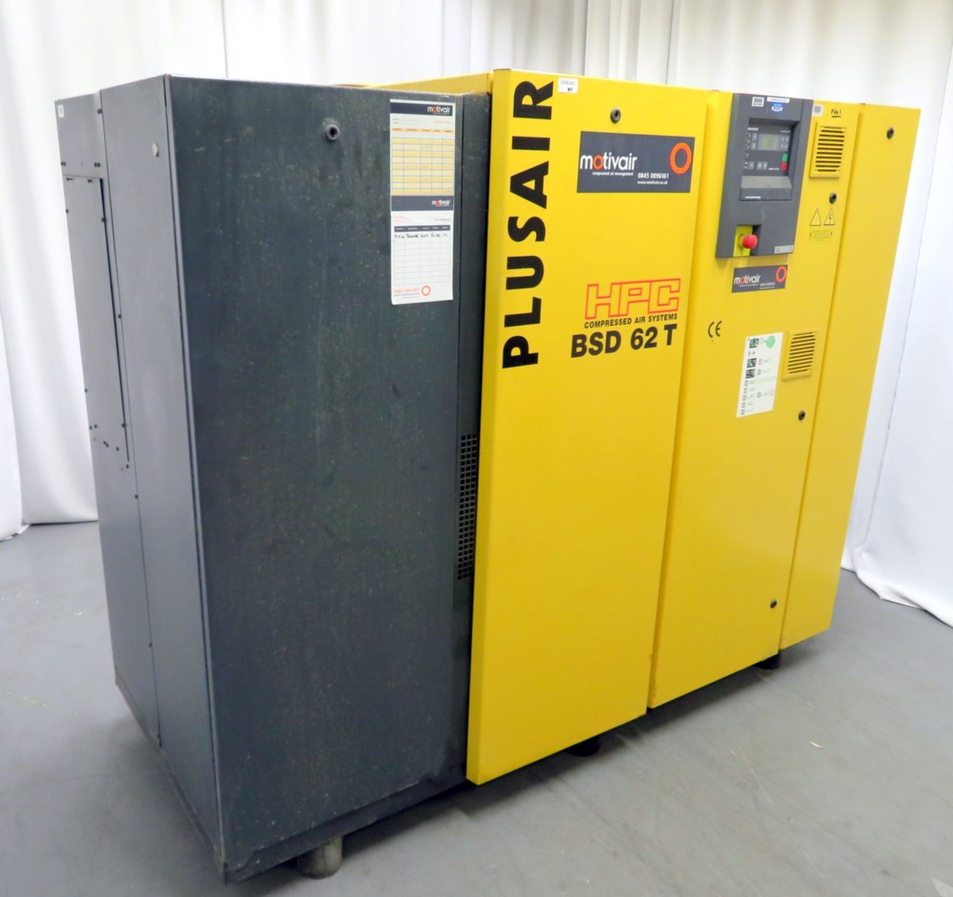 Plusair HPC Compressed Air Systems BSD 62T rotary screw compressor. - Image 2 of 13