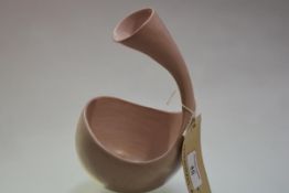 Tina Vlassopulos (Contemporary), Coral Bowl, burnished stoneware, artist's mark to base. Height