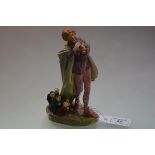 A rare Royal Doulton figure "Pied Piper", Modern Piper HN756, printed and painted marks, some