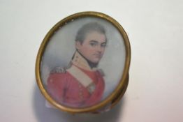 English School, c. 1810, a portrait miniature of a Lieutenant Colonel in the 71st (Highland)