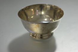 An American sterling silver bowl of Paul Revere type, Caldwell & Co., marked "P. Revere